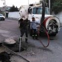  Trabaja obras públicas  en desazolve de drenes