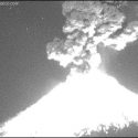  Reportan explosión moderada y ceniza del Popocatépetl