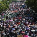  CNTE marcha en Morelia por atraso de pagos