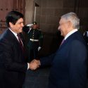  López Obrador recibe a presidente de Costa Rica en Palacio Nacional