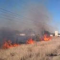  Reducen incendios a pastizales en Reynosa