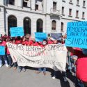  Se manifiestan trabajadores de sindicato, exigen convocatoria a elecciones