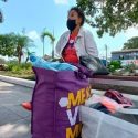  Abandonan a su Madre en plaza principal de Altamira por padecer de esquizofrenia