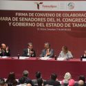  Tamaulipas y Senado firman convenio para la profesionalización de las y los servidores públicos