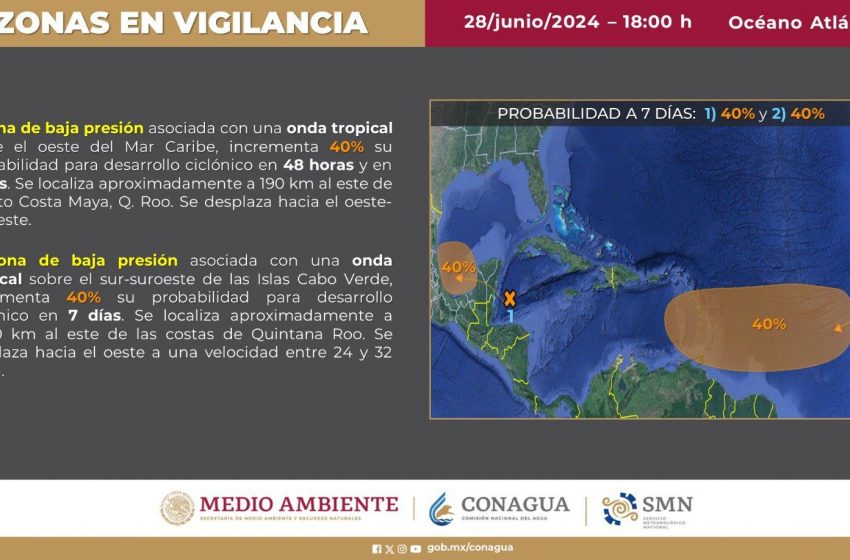  Monitorean Disturbio Tropical 94L con trayectoria hacia Tamaulipas