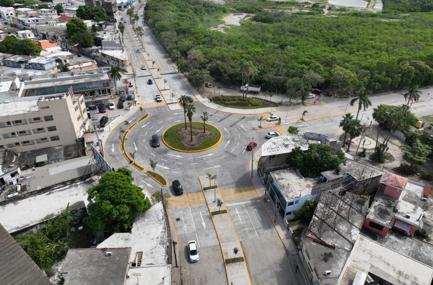  Construyen Glorieta Bicentenario en Tampico