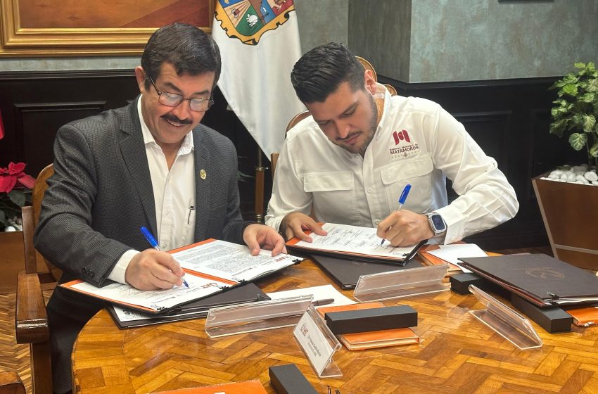  La UAT y Ayuntamiento de Matamoros suman voluntades en beneficio de la comunidad