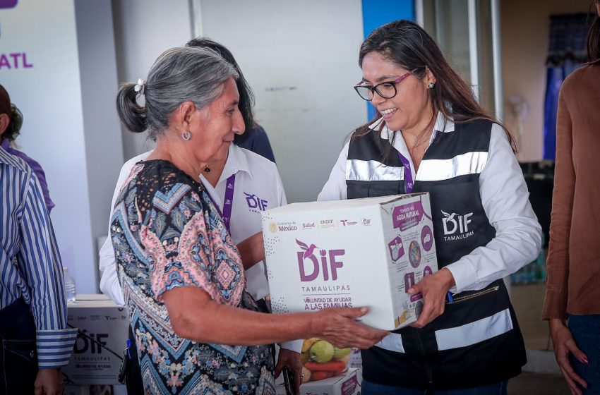  Inicia DIF Tamaulipas la distribución de más de 66 mil 500 dotaciones alimentarias