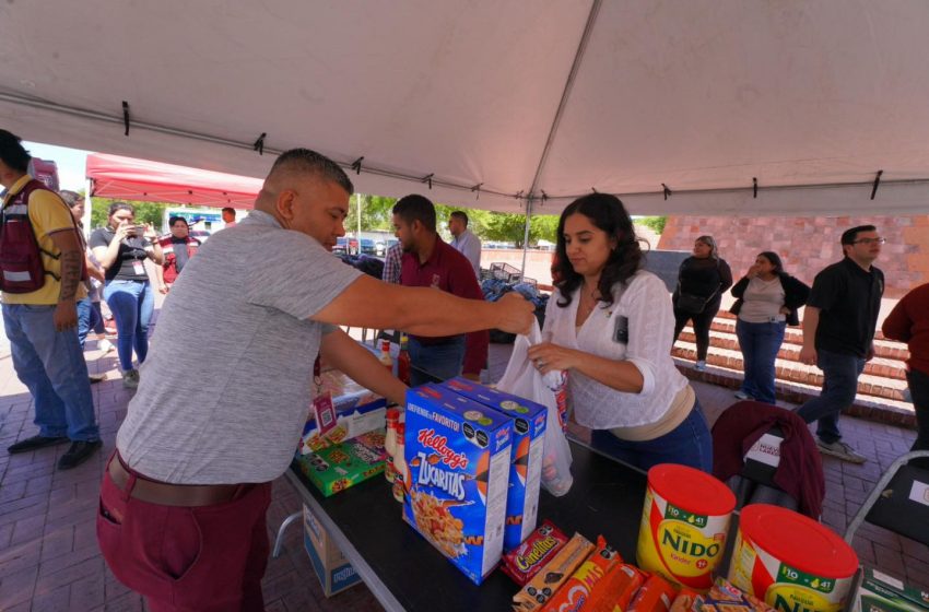  SE SOLIDARIZA GOBIERNO DE NUEVO LAREDO CON DAMNIFICADOS DE REYNOSA; INSTALA CENTRO DE ACOPIO DE VÍVERES