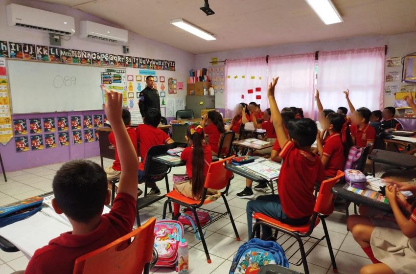 Imparte Guardia Estatal de Género pláticas contra la violencia a niñas y niños de San Fernando