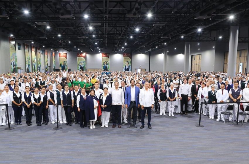 Celebra Américo Villarreal a cerca de 3 mil profesionales de la enfermería en Tamaulipas