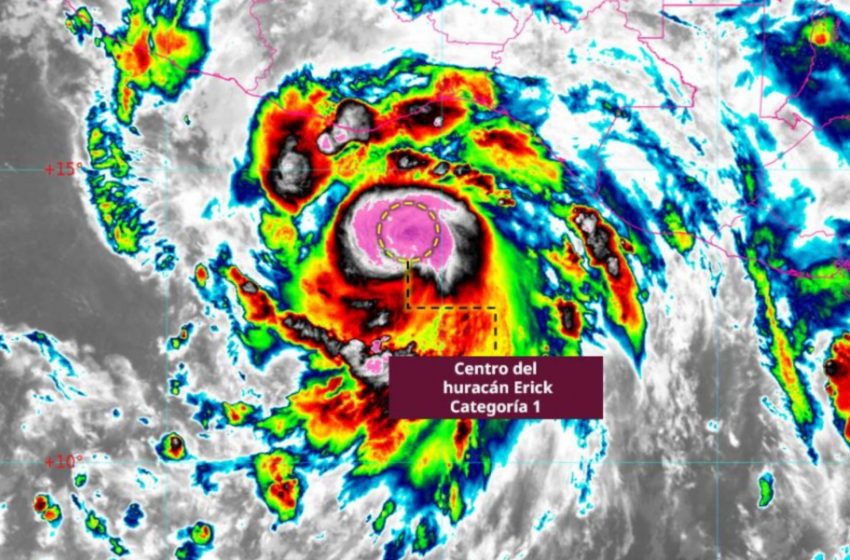 “Erick” se intensifica a huracán categoría 1 en el Pacífico mexicano