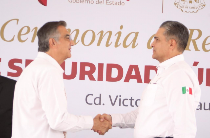  Gobernador Américo Villarreal toma protesta al nuevo secretario de Seguridad Pública de Tamaulipas