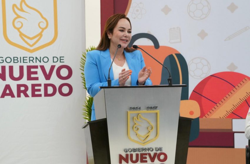  FORTALECE ALCALDESA CARMEN LILIA CANTUROSAS ALIANZA CON MAGISTERIO DE NUEVO LAREDO