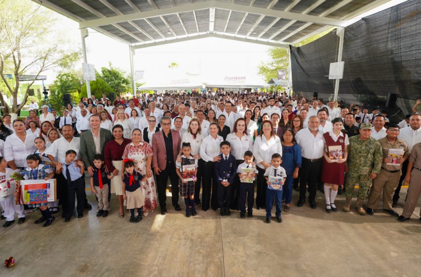  NUEVO LAREDO DA INICIO AL CICLO ESCOLAR 2025-2026 CON ENTREGA DE LIBROS DE TEXTO, ÚTILES Y MÁS DE 72 MIL GUÍAS DIDÁCTICAS
