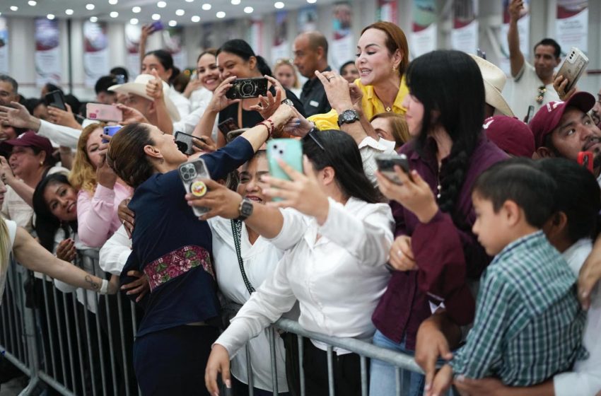 Reitera presidenta todo su apoyo para consolidar la transformación en Tamaulipas