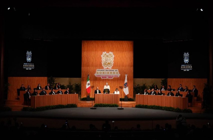 Carmen Lilia Canturosas rinde su Primer Informe: Nuevo Laredo, ejemplo nacional de desarrollo