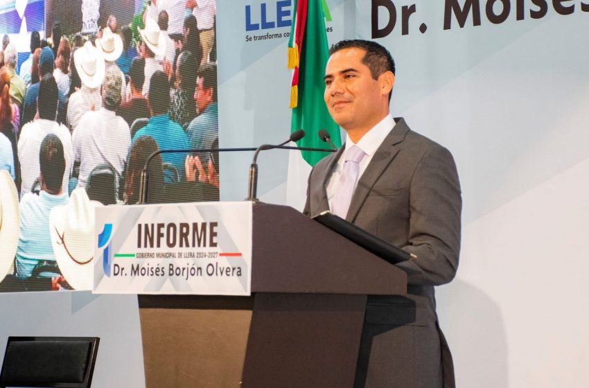 Moisés Borjón Olvera rinde Primer Informe de Gobierno de Llera