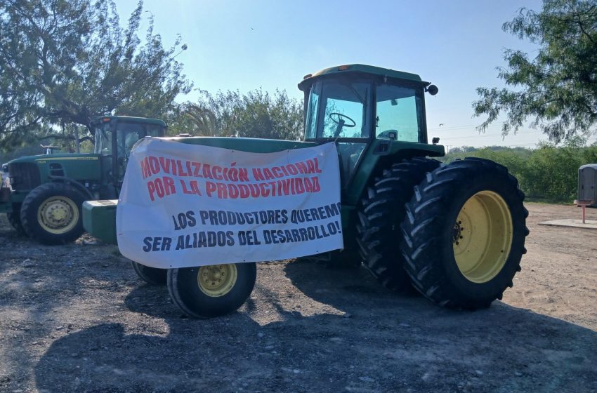 Inician protestas de productores agrícolas, en Río Bravo