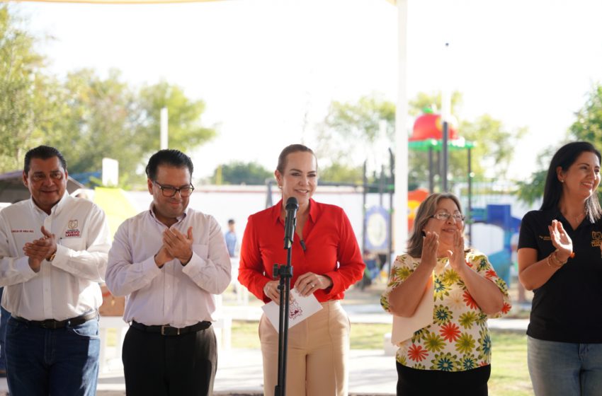 CARMEN LILIA CANTUROSAS ENTREGA NUEVAS OBRAS QUE MEJORAN EL ENTORNO SOCIAL Y LA MOVILIDAD AL SUR DE NUEVO LAREDO