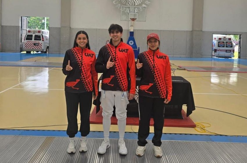  Estudiantes de la UAT conquistan el medallero en el nacional de Esgrima