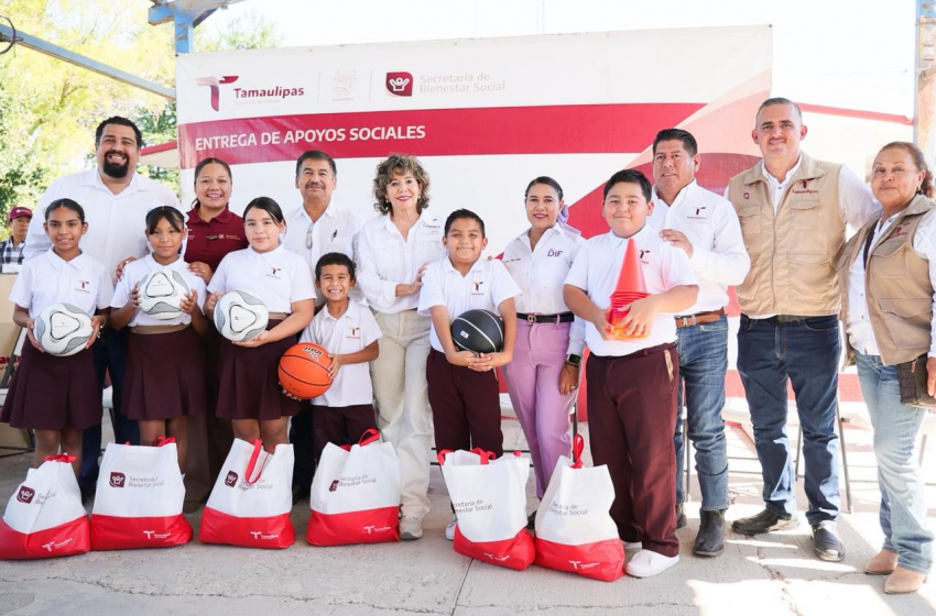  Lleva SEBIEN apoyos sociales a Méndez