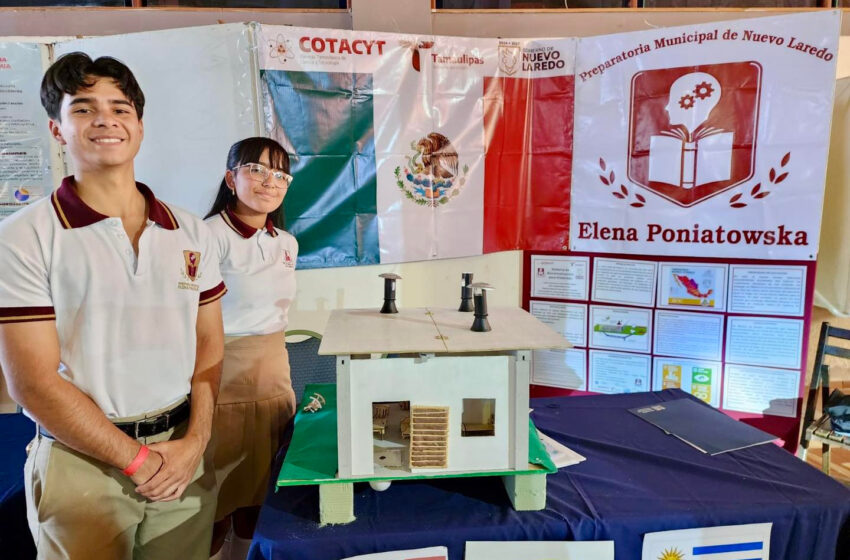  ESTUDIANTES DE LA PREPARATORIA MUNICIPAL “ELENA PONIATOWSKA” REPRESENTAN A NUEVO LAREDO EN FERIA CIENTÍFICA INTERNACIONAL
