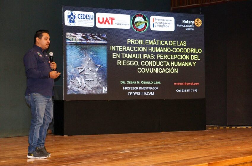  Analiza la UAT interacción humano-cocodrilo en el sur de Tamaulipas
