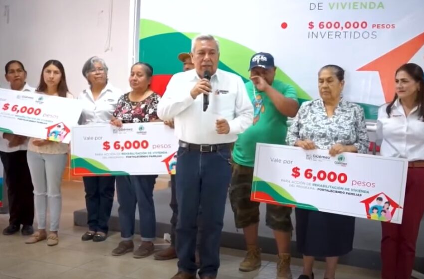  Entrega Ayuntamiento de Güémez más de 700 apoyos para vivienda