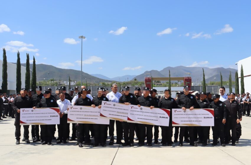  Entrega SSPT incentivos económicos por aseguramiento de 27 armas durante el último mes