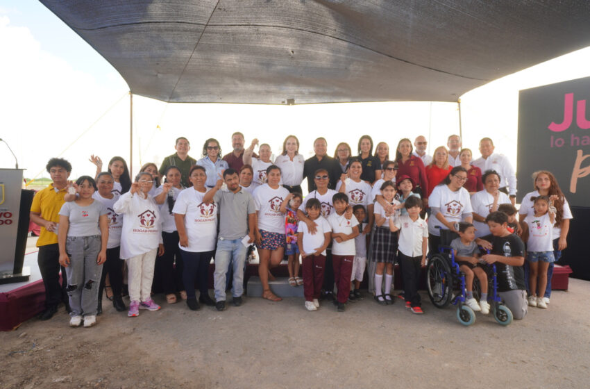  CARMEN LILIA CANTUROSAS ENTREGA VIVIENDAS A MUJERES JEFAS DE FAMILIA Y CONVIERTE SU ESFUERZO EN PATRIMONIO