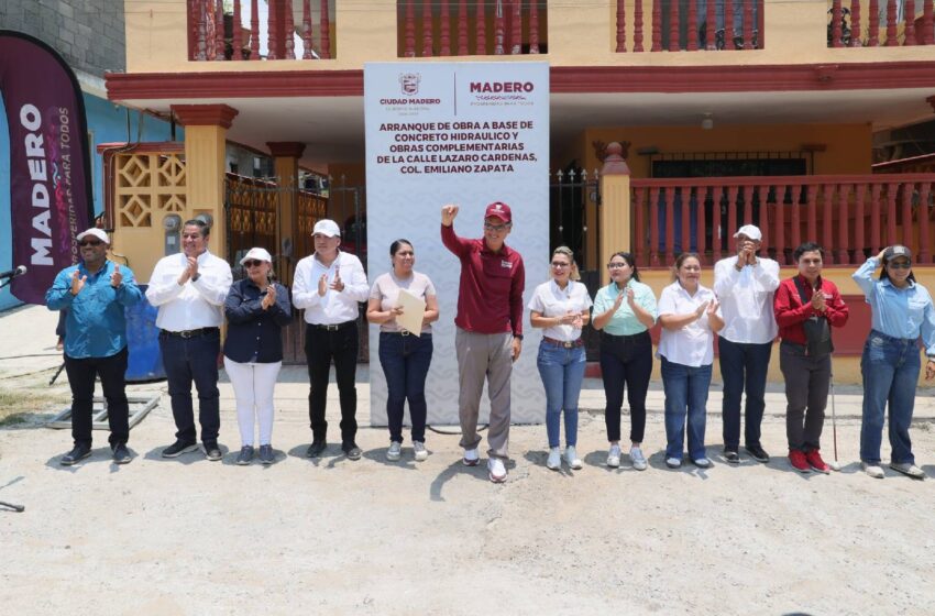  Arranca Erasmo González obras por más de 12 millones de pesos