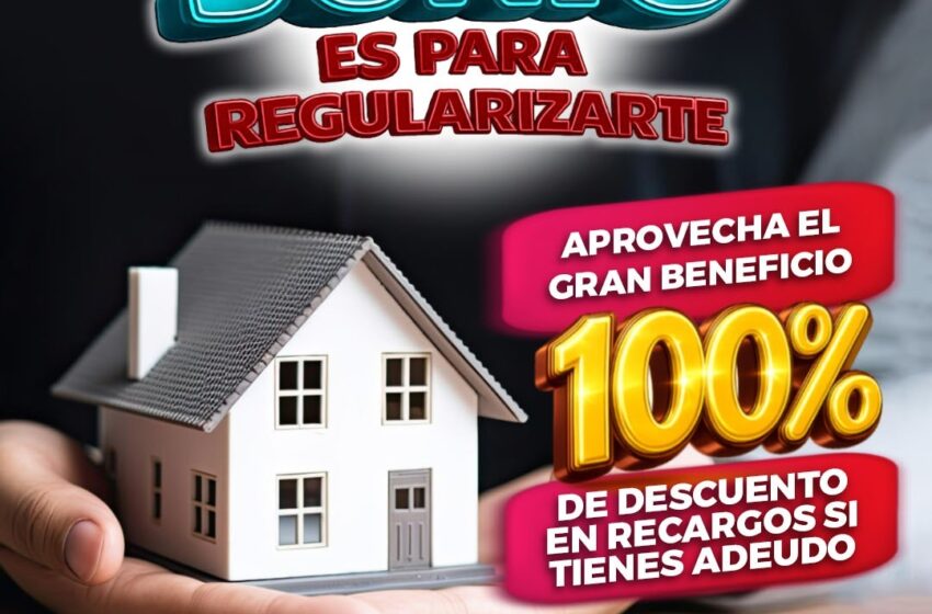  Invita Erasmo González Robledo y el Gobierno de Ciudad Madero a aprovechar descuentos del 100 por ciento en recargos, honorarios y gastos de ejecución del predial