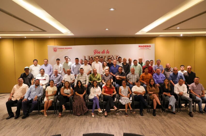  Gobierno de Ciudad Madero conmemora el Día de la Libertad de Expresión y reconoce la labor del gremio periodístico