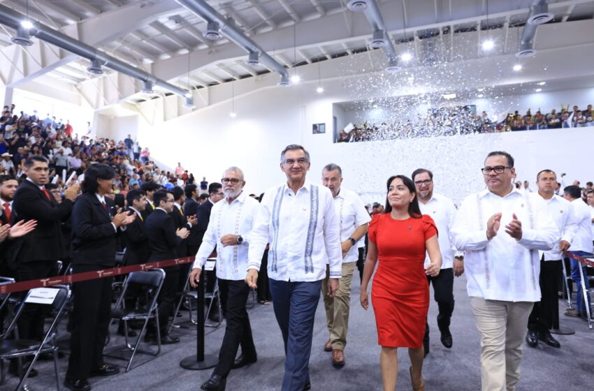  Entrega Américo gimnasio-auditorio al Tec Victoria; inversión fue de 84 mdp