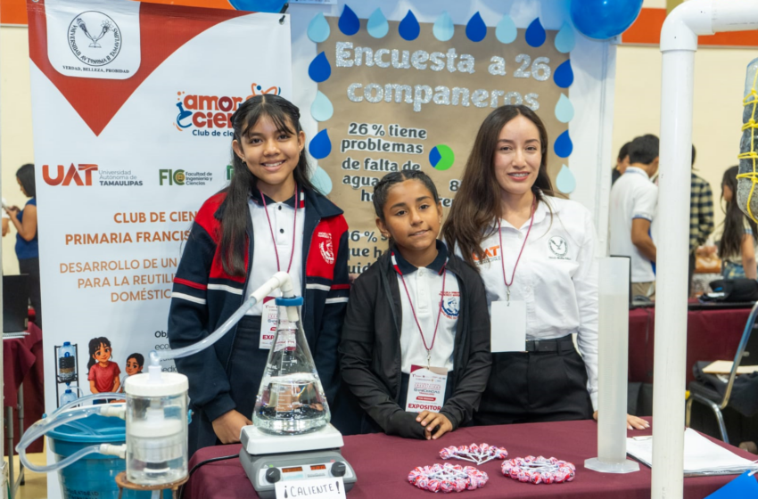  Con asesoría de la UAT alumnas de primaria crean filtro ecológico de agua