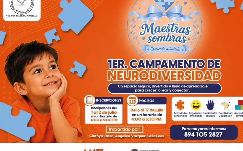  Abrirá la UAT campamento infantil de neurodiversidad en Valle Hermoso